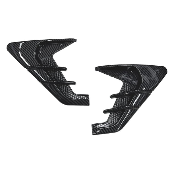 Embellecedor de ventilación lateral para guardabarros Exterior de coche, 2 piezas, accesorios duraderos para automóviles, fácil instalación, embellece Estilo B