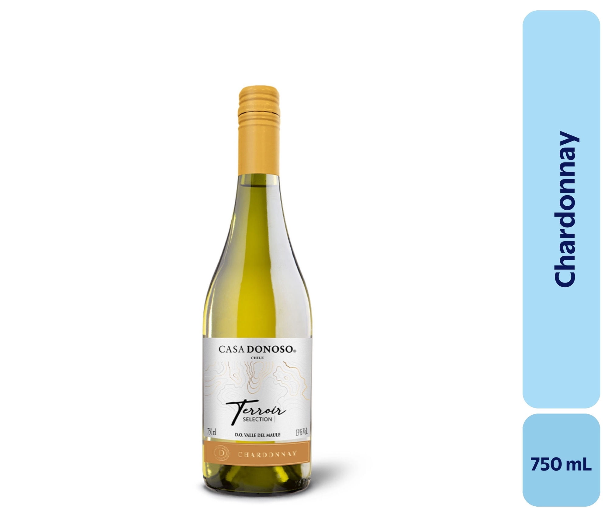 Vino Chardonnay Botella 750 mL Casa Donoso
