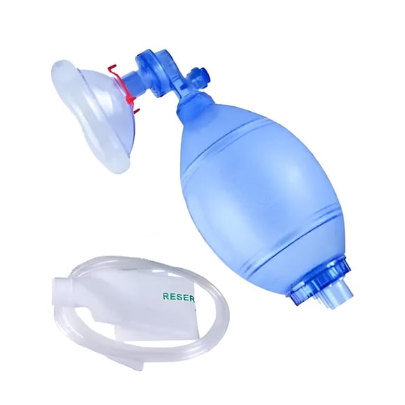 Resucitador Manual de PVC Pediátrico con Válvula PEEP