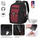 thumbnail image 3 of Mochila para portátil NUBILY, impermeable, 45 L, 17,3 pulgadas, roja para hombre, 3 of 6
