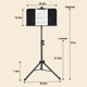 thumbnail image 3 of Soporte para partituras AODSK AS-M55 plegable de doble uso negro, 3 of 6