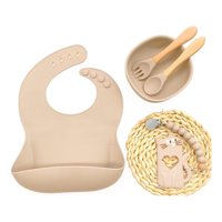Bebesit - Set Alimentación March Silicona Beige