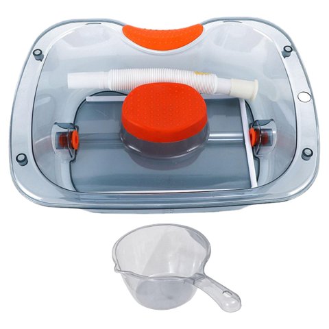 Ioensy - Lavabo Para Lavar El Cabello Con Tubería, Ayuda Para La Vida Diaria, Suministros De Lavado, Cuenco Para Champú, Estilo C