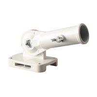 Magideal - Soporte Para Asta De Bandera, Montaje En Pared, Herrajes Metálicos, Ajustable, Premium, Accesorios, Soporte De Montaje Estable, Soporte Para Asta De B Blanco