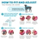 thumbnail image 3 of Chaleco salvavidas para perros Outward Hound Granby Splash rosa, talla M, 3 of 7