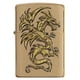 thumbnail image 2 of Mechero de bolsillo Zippo Dragon Design en latón cepillado, 2 of 6