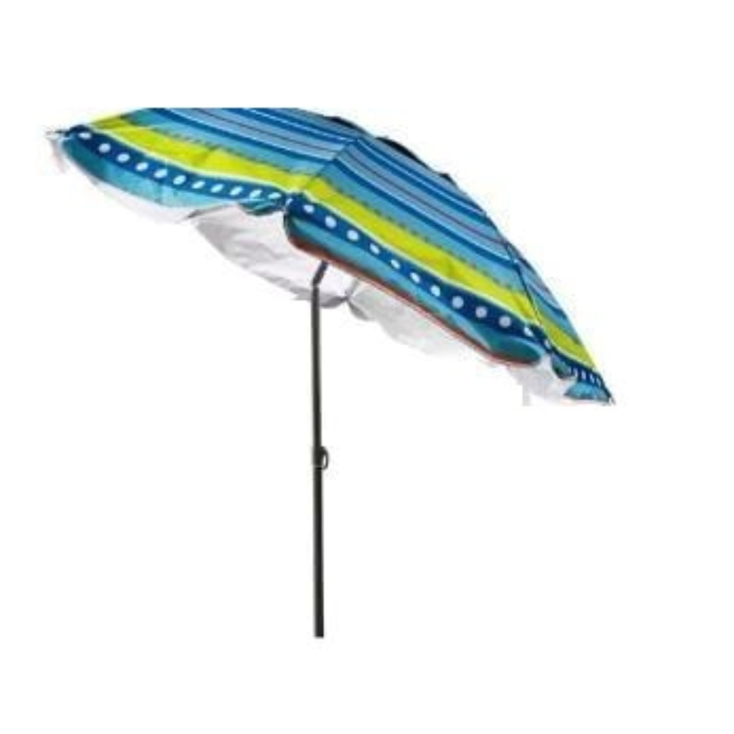 Genérico - Sombrilla Reclinable 2.20 Mts Diametro Playa Camping Diseño Rayas Colores Varios