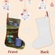 thumbnail image 3 of Lloyd de las Moscas Tema: Calcetines de Navidad, fino lino blanco para colgar en escaleras y chimenea, decoración navideña para el hogar, regalo de Navidad.54cm×38cm, 3 of 5