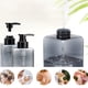 thumbnail image 4 of 2 paquetes de botellas rellenables de champú y acondicionador, dispensador de champú de 800 ml, botellas de champú de plástico con bomba, para baño, cocina y hotel., 4 of 6