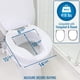 thumbnail image 5 of Elevador de Asiento de Inodoro HealthSmart con Elevación de 10 cm y Abrazaderas de Tapa, 5 of 9