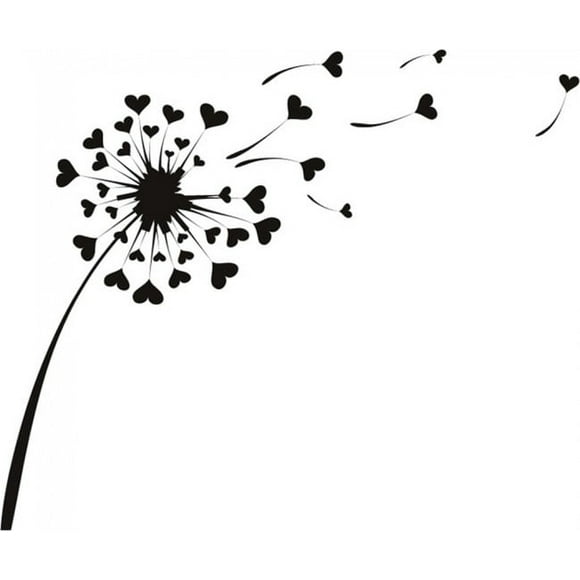Decomural Love Heart Dandelion WS-16227