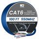 thumbnail image 1 of Cables ATS | Cable CAT6 Plenum (CMP) 305 m | Prueba aprobada con Analizador de Red DSX-8000 | 23 AWG UTP 4 pares, sólido, 550 MHz, Ethernet 10 Gb, Disponible en 9 colores (Azul, 30 m), 1 of 5
