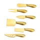 thumbnail image 4 of Juego de Herramientas para Queso de Cocina, rebanador de Queso, Cubiertos para Queso, espátula para Pastel, Herramientas de Cocina, Juego de Queso, pa 6 uds dorado, 4 of 5