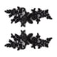 thumbnail image 5 of 2 Uds Apliques De Encaje Adornos De Encaje Para Coser Decoración Vestido De Noche Negro, 5 of 5