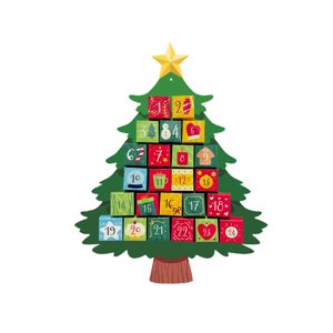 Magideal - Calendario De Adviento De De Navidad, Colgante, Bricolaje, Decoración Navideña De 24 Días, Vacío Para Rellenar, Para Fiestas, Vacaciones, Decora