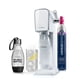 thumbnail image 1 of SodaStream - Fabricante de agua con gas ART | KIT DE INICIO | Sistema CQC CO2 | Incluye 1 cilindro de CO2, 1 botella de 32 y 1 de 16 onzas líquidas apta para lavavajillas, 1 gota de sabor burbujeante, 1 of 3
