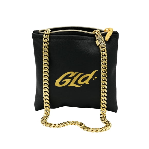 Collar GLD Cuban Link de 8 mm, 61 cm, chapado en oro de 18 K
