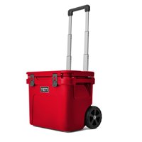 Cooler Yeti Roadie De 32 Ruedas, Color Rojo, Con Cesta Para Productos Secos