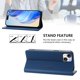 thumbnail image 3 of Funda Billetera con Soporte para iPhone 14 Plus Bloqueo RFID Plegable Azul, 3 of 6