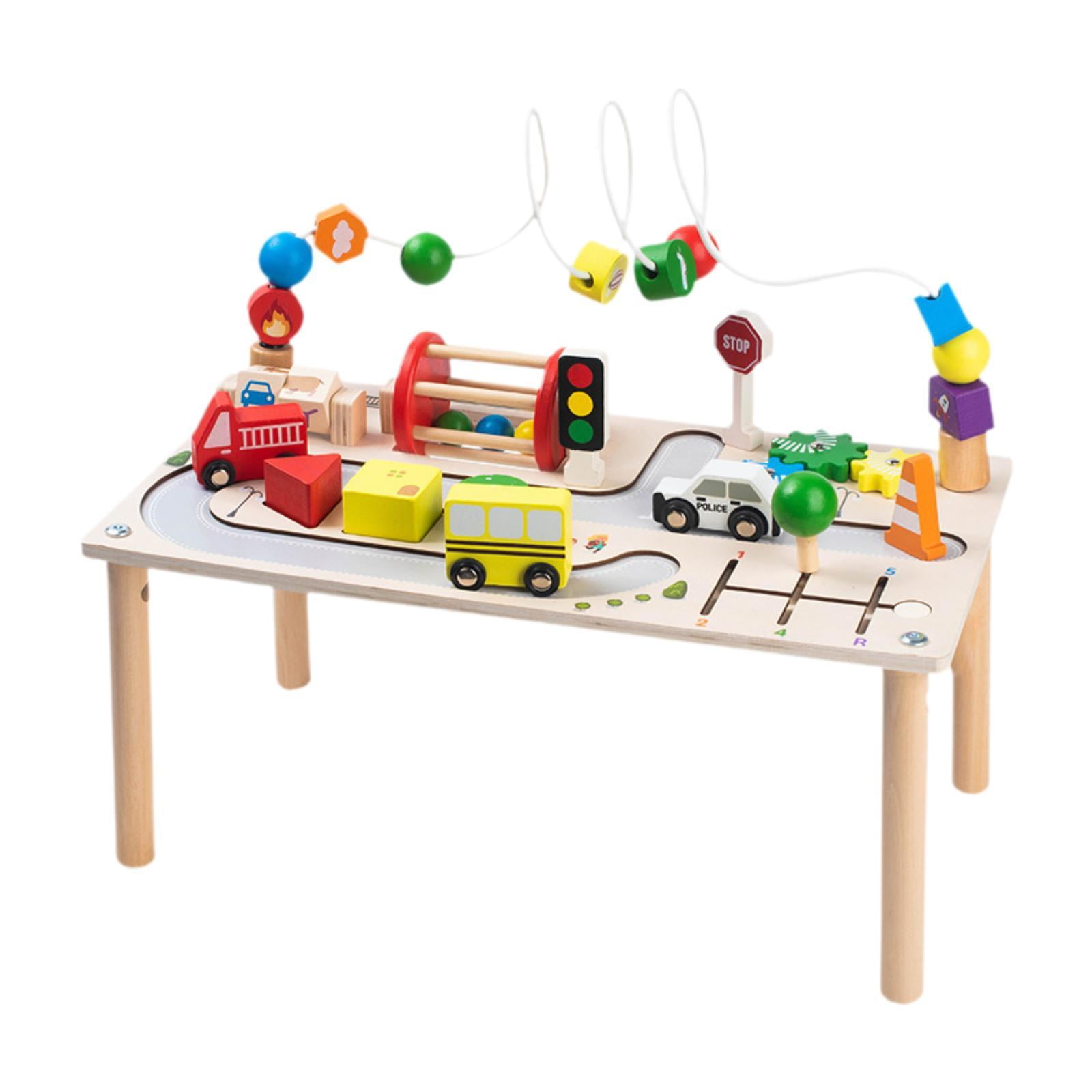 Magideal - Mesa De Actividades Sensorial 7 En 1, Juguetes De Motricidad Fina, Coche De Juguete, Mesa De Juego Para Bebés, Juguetes Educativos Para Niños Y Niñas.