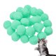 thumbnail image 1 of Uxcell 30 Pcs Juguete para Gato Bola de Pompones de Peluche Suave 1.2" Verde, 1 of 6