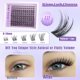 thumbnail image 5 of Kit de extensiones de pestañas ALICE Wispy Lash Clusters Natural Look, 5 of 8