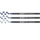 thumbnail image 1 of Marcador de caligrafía edding 1255 Azul acero - Pack de 3, 1 of 7