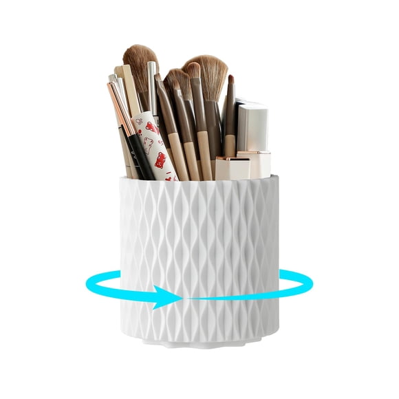 Cajón Giratorio 360° para Brochas de Maquillaje Imakmasion Blanco