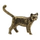 thumbnail image 5 of Estatua De Latón De Gato, Obra De Arte, Té, Mascota, Miniatura Para Mesa, Estantería, Oficina, 5 of 5