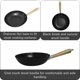 thumbnail image 2 of Wok IMUSA 28 cm antiadherente con mango de madera negro, 2 of 8