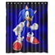 thumbnail image 1 of Cortina de ducha de dibujos animados de Sonic The Hedgehog, juego de cortina de baño con ganchos, tamaño 60 x 72 pulgadas, 1 of 3
