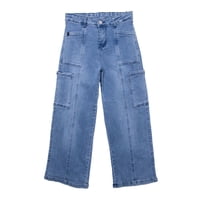 Pillin - Jeans Niña Cargo Azul