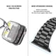 thumbnail image 4 of Correa de reloj iiteeology compatible con Apple de 44 mm con funda negra, 4 of 7