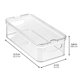 thumbnail image 3 of Caja de almacenamiento iDesign 32x16x10 cm transparente, juego de 6, apilable, 3 of 8