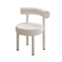 Magideal - Tocador Simple Y Casual, Silla Para Apartamento, Dormitorio, Cafetería, Color Blanco