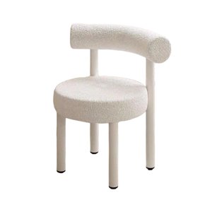Magideal - Tocador Simple Y Casual, Silla Para Apartamento, Dormitorio, Cafetería, Color Blanco