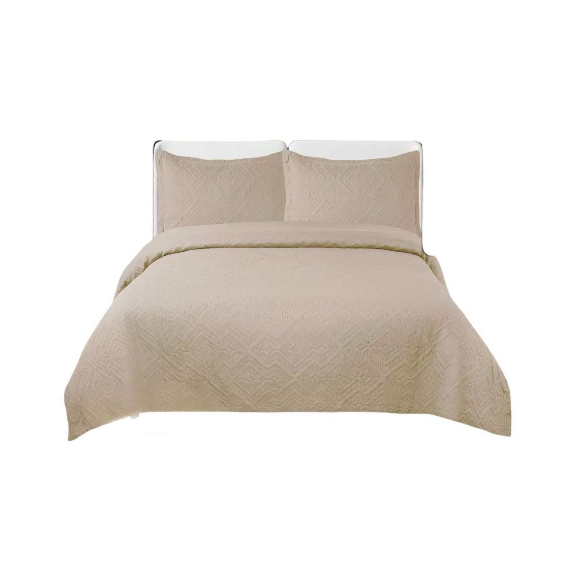 Genérico - Cubrecama Super King Quilt Reversible Elegante