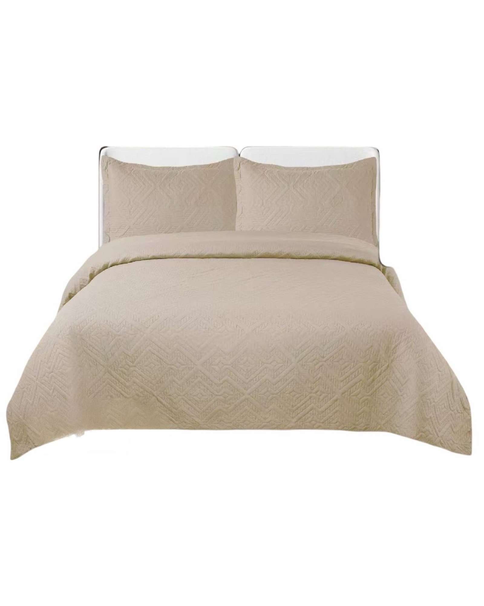 Genérico - Cubrecama Super King Quilt Reversible Elegante