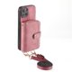 thumbnail image 5 of Funda Tipo Cartera con Correa Cruzada para iPhone 15 Plus Protección Contra Golpes Rosa, 5 of 6