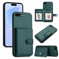 Foxdock Funda Para Iphone 8 Plus Con Bloqueo Rfid - Diseño Elegante Con Cierre De Botón