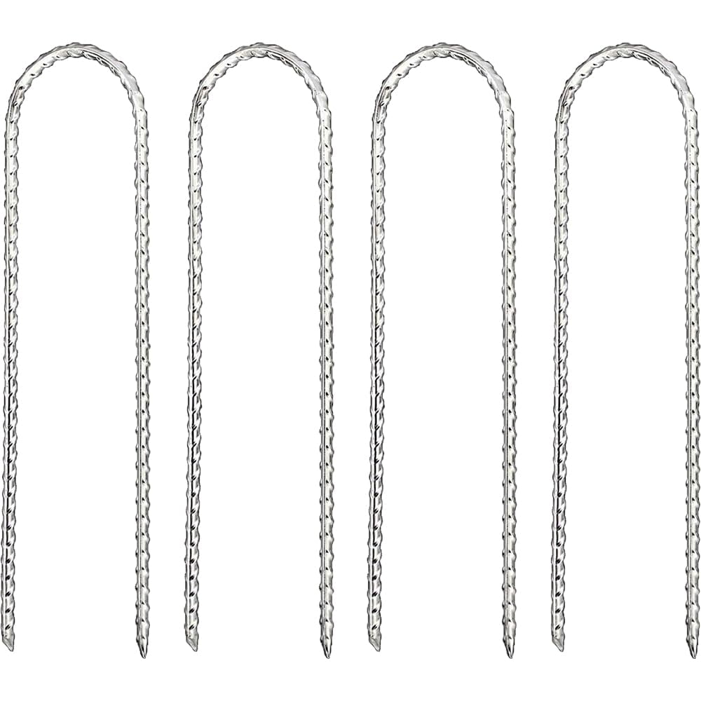 Estacas Para Trampolín Notigat De 30 Cm, Resistentes, En Forma De U, 4 Piezas