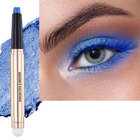 Sombra De Ojos En Barra Daeuwiutr Light Blue Cream Shimmer #16 Navy