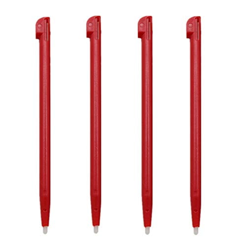Lápiz táctil NSLikey rojo – paquete de 4 unidades para consola 2DS