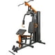 thumbnail image 1 of Home Gym Multifuncional Centurfit Fitness Peck Deck Piernas Estructura Negro Tapizado Negro, 1 of 8