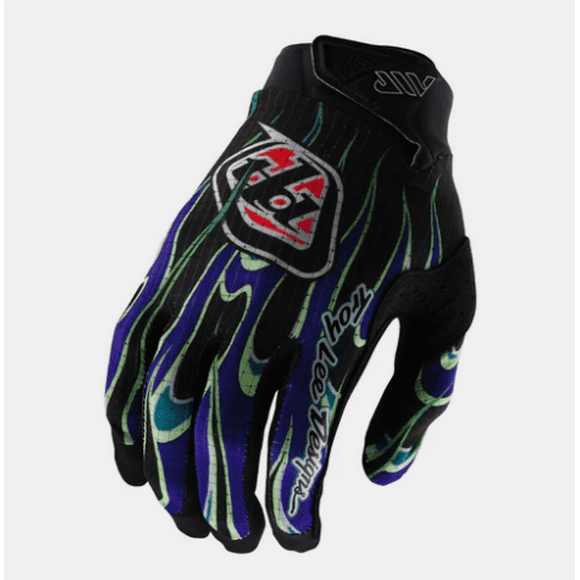 Guantes troy lee air torched black/purple
