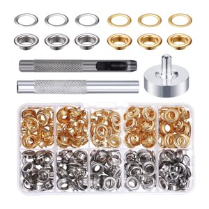 Bothyi - Kit De Herramientas Con Ojales, Ojales, Juegos De Ojales Para Bolsos, Tela, Cuero, Artesanía