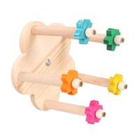 Magideal - Juguete De Percha Giratorio Para Pájaros, Soporte De Percha Para Pájaros, Ejercicio De Masticación, Rueda De Percha Divertida Para Pájaros, Loros, Per