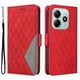 thumbnail image 3 of Funda Cartera para Xiaomi Redmi Note 14 5G con Tarjetero Soporte y Correa Rojo, 3 of 6