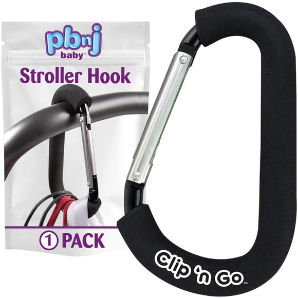 Ganchos para cochecito Pbnj Baby Clip n Go para colgar bolsas de pañales