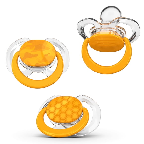 Chupón Smilo de diseño ortodóntico saludable, 9+ meses, paquete de 3